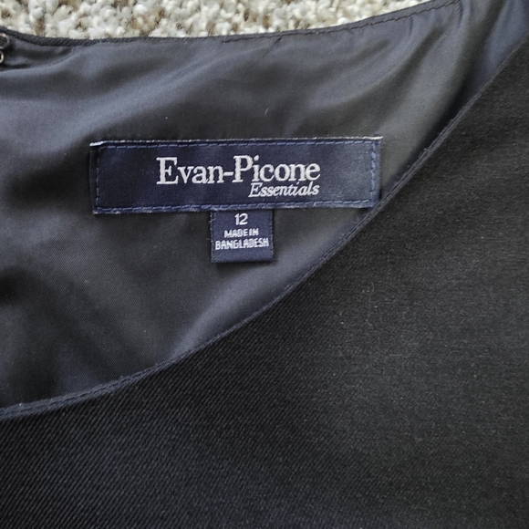Evan Picone Black Strapless Dress - Picture 2 of 8